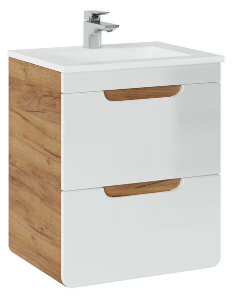 Koupelnová skříňka s umyvadlem ARUBA White U50/1 | 50 cm