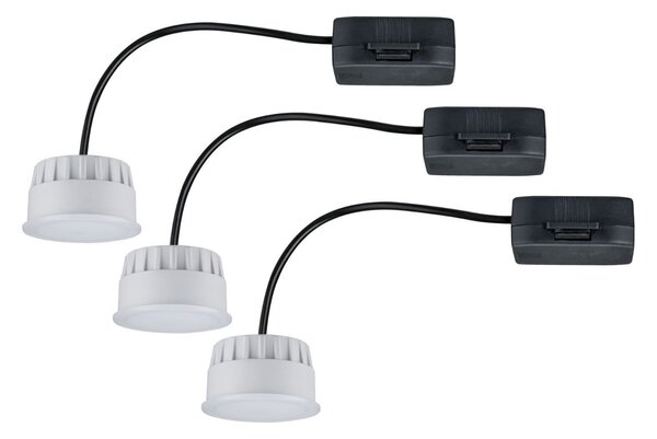 P 92473 LED Modul vestavné svítidlo 3-krokové-stmívatelné Choose Coin 3ks sada kruhové 50mm Coin 3x6W 230V 2700K satén - PAULMANN