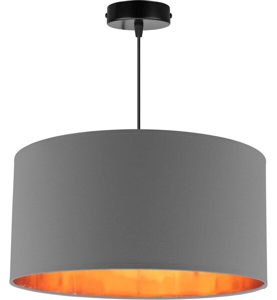 Závěsné svítidlo Shade, 1x textilní stínítko (výběr ze 4 barev), (výběr ze 3 barev konstrukce), (fi 40cm), g