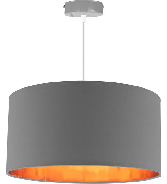 Závěsné svítidlo Shade, 1x textilní stínítko (výběr ze 4 barev), (výběr ze 3 barev konstrukce), (fi 40cm), g