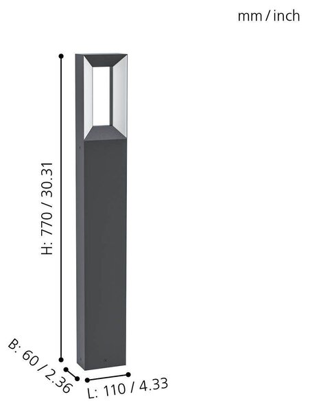 EG 98728 Venkovní stojací svítidlo RIFORANO 98728 - EGLO