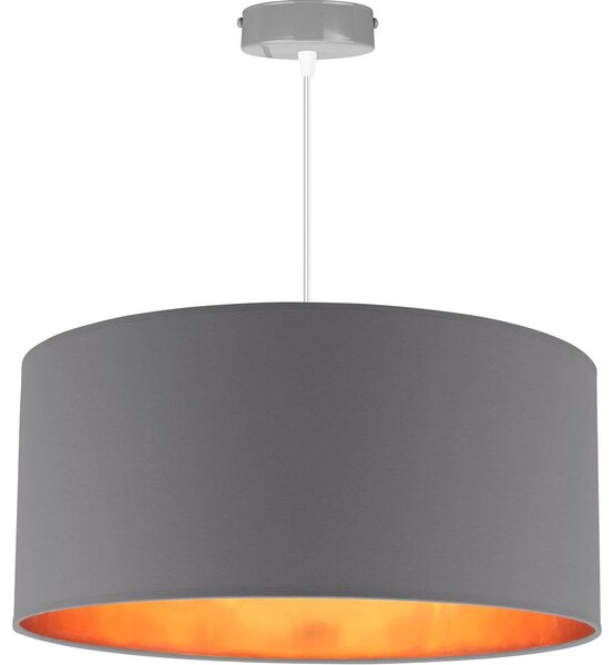 Závěsné svítidlo Shade, 1x textilní stínítko (výběr ze 4 barev), (výběr ze 3 barev konstrukce), (fi 44cm), g