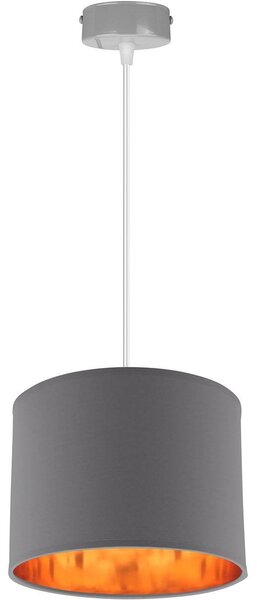 Závěsné svítidlo Shade, 1x textilní stínítko (výběr ze 4 barev), (výběr ze 3 barev konstrukce), (fi 20cm), g