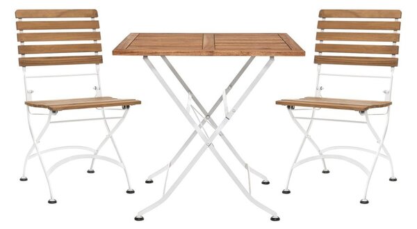 PARKLIFE Set zahradního nábytku 2 ks židle a 1 ks stůl - hnědá/bílá