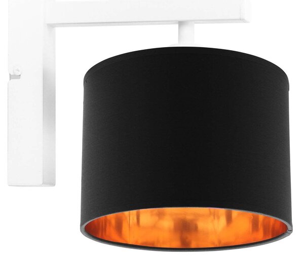 Nástěnné svítidlo Shade, 1x textilní stínítko (výběr ze 4 barev), (výběr ze 3 barev konstrukce), g