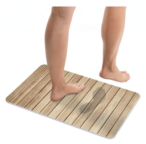 Z křemeliny koupelnová předložka v přírodní barvě 39x60 cm Lepiana – Wenko