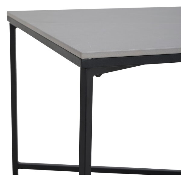 KONFERENČNÍ STOLEK, šedá, černá, kov, keramika, 120/60/42 cm Livetastic - Konferenční stolky, Online Only
