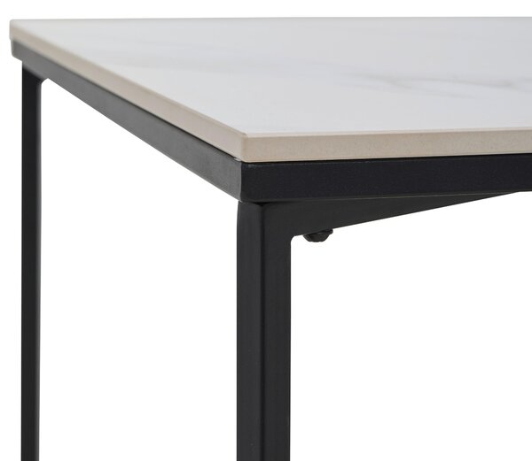 KONFERENČNÍ STOLEK, černá, bílá, kov, keramika, 120/60/43 cm Livetastic - Konferenční stolky, Online Only