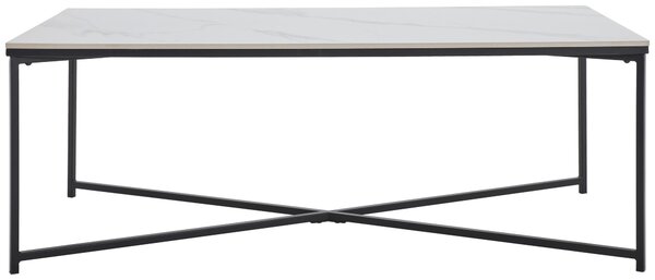 KONFERENČNÍ STOLEK, černá, bílá, kov, keramika, 120/60/43 cm Livetastic - Konferenční stolky, Online Only