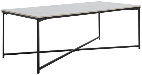 KONFERENČNÍ STOLEK, černá, bílá, kov, keramika, 120/60/43 cm Livetastic - Konferenční stolky, Online Only