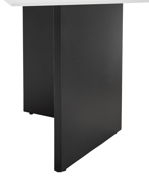 KONFERENČNÍ STOLEK, černá, bílá, kov, sklo, 110/60/40 cm Livetastic - Konferenční stolky, Online Only