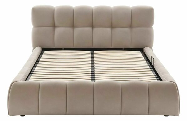 Manželská postel 140 cm Pommir (tmavě béžová)