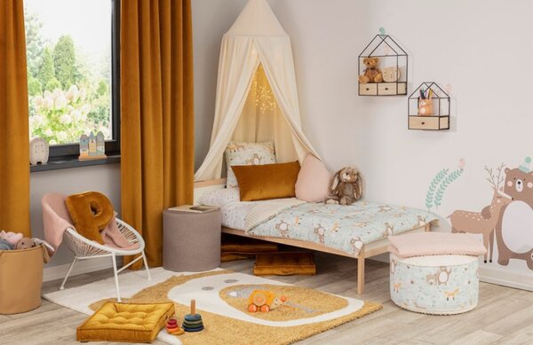 Yellow Tipi Cihlově oranžový sametový polštář písmeno P 40 cm