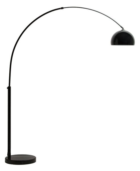 Černá stojací lampa s kovovým stínidlem (výška 160 cm) Madali – Kave Home