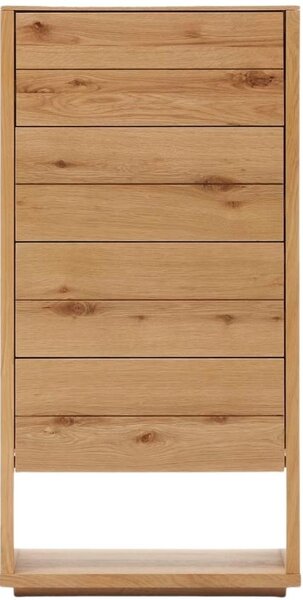 Dubová komoda Kave Home Alguema 60 x 40 cm se zásuvkami