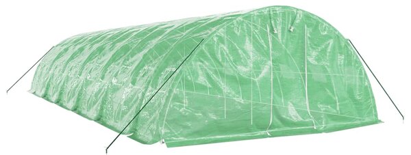 Skleník s ocelovým rámem zelený 60 m² 12 x 5 x 2,3 m