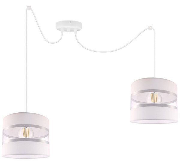 Závěsné svítidlo Elegance Spider, 2x textilní stínítko (mix 8 barev), w