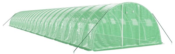 Skleník s ocelovým rámem zelený 88 m² 22 x 4 x 2 m