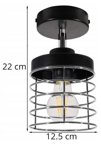 Bodové svítidlo Rosti, 1x drátěné stínidlo (výběr ze 2 barev), (možnost polohování), ch