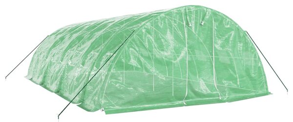 Skleník s ocelovým rámem zelený 40 m² 8 x 5 x 2,3 m