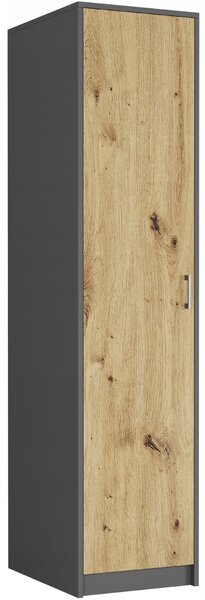 Šatní skříň Uldana (antracit + artisan). Akce -17%