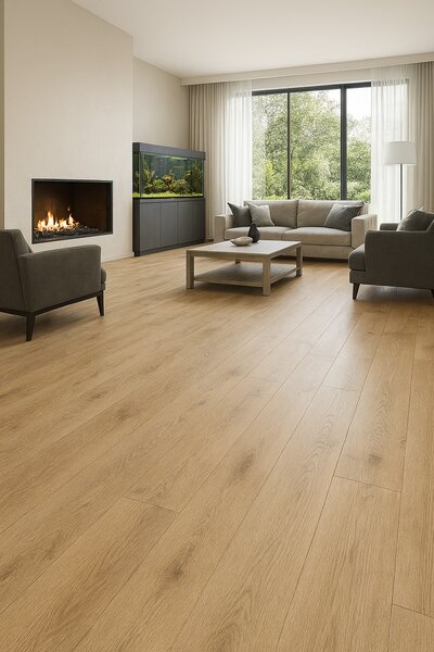 Gerflor, PVC podlaha - lino AladinTex Ultra 0720, na míru, šíře 2m,4m, hnědá, filc, chodba / předsíň