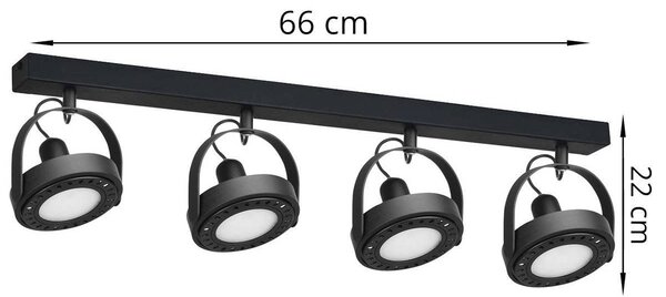 Bodové svítidlo Chest, 4x LED Max. 9w, (výběr ze 2 barev), (možnost polohování)