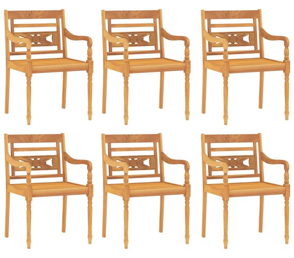 7dílný zahradní jídelní set masivní teakové dřevo
