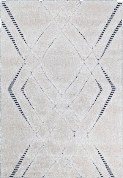 Vopi | Kusový koberec Rangpur 65227 969 krémovo-černý - 80 x 150 cm