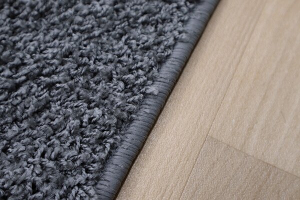 Vopi, Běhoun na míru Color Shaggy šedý, šíře 40 cm, šedá, ložnice
