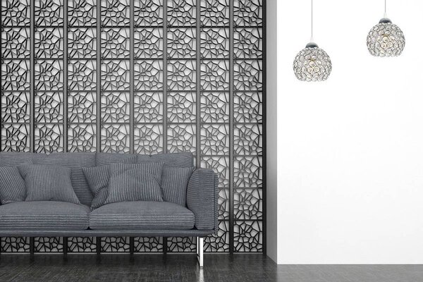 Závěsné svítidlo Crystal, 1x stříbrné křišťálové stínítko, ch