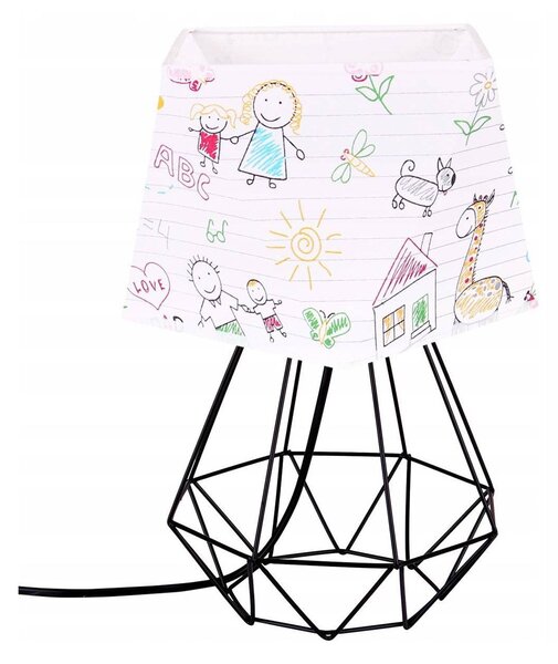 Stolní lampa Diamond 1, 1x textilní stínítko (výběr ze 12 barev), (výběr ze 3 barev konstrukce)