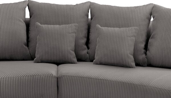 SEDACÍ SOUPRAVA, textil, šedá Livetastic - Online Only sedačky, Online Only