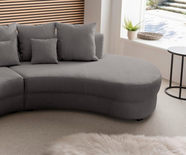 SEDACÍ SOUPRAVA, textil, šedá Livetastic - Online Only sedačky, Online Only