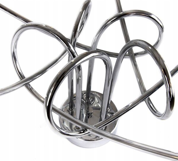 Stropní svítidlo Crystal, 5x stříbrné křišťálové stínítko, ch