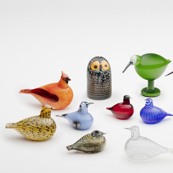 Iittala Ptáček Toikka Little Tern, brusinkový