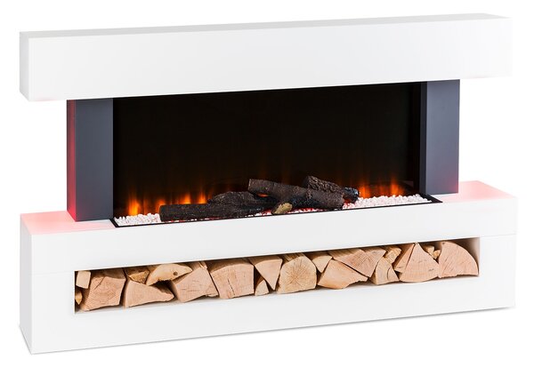 Klarstein Studio Light & Fire 3 Smart Fireplace 1000/2000W MDF WiFi Control