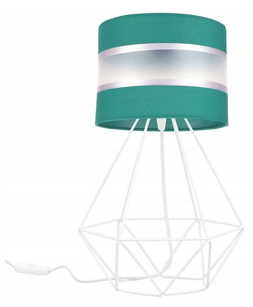 Stolní lampa Elegance, 1x textilní stínítko (výběr ze 6 barev), (výběr ze 3 barev konstrukce)