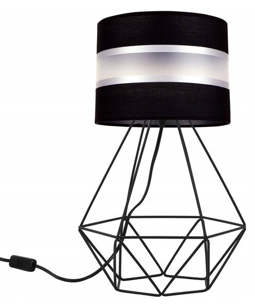 Stolní lampa Elegance, 1x textilní stínítko (výběr ze 6 barev), (výběr ze 3 barev konstrukce)