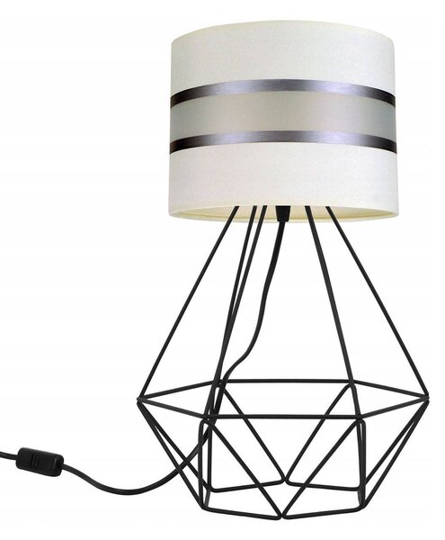 Stolní lampa Elegance, 1x textilní stínítko (výběr ze 6 barev), (výběr ze 3 barev konstrukce)