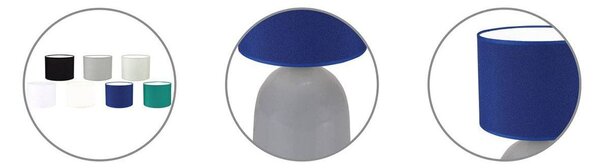 Stolní lampa Indigo, 1x textilní stínítko (výběr ze 7 barev), (výběr ze 3 barev konstrukce)
