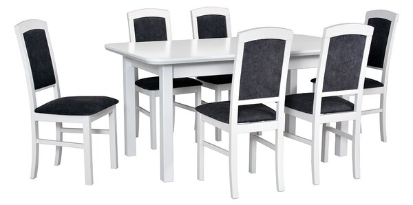 Stůl WENUS 2S + Židle NILO 4 (6ks.) DX24