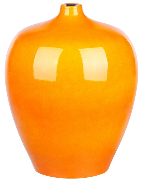 Váza na květiny TERRASA Keramika 37 cm Oranžová