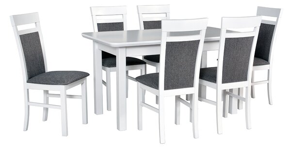 Stůl WENUS 2S + Židle MILANO 6 (6ks.) DX33