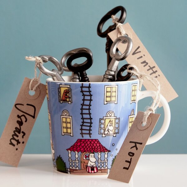 Arabia Hrnek Moominhouse 0,3l, modrý