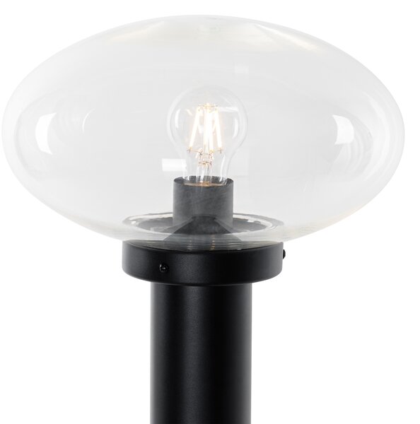 Moderní venkovní sloupková lampa černá 100 cm - Elly