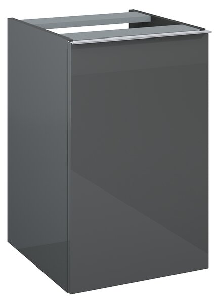 Elita Look, závěsná skříňka s košem 40x45x64 cm HG PDW, antracitová lesklá, ELT-167310