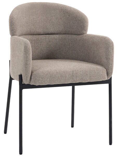 HOMCOM Chenille dekorativní křeslo – moderní čalouněné křeslo s kovovými nohami, ergonomické křeslo do obývacího pokoje a ložnice, světle hnědé | Aoso