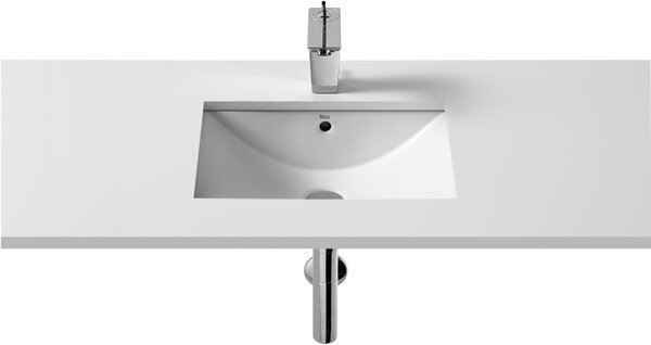 Roca Diverta umyvadlo 50x38 cm obdélníkový zápustný-pod pult bílá lesk A327114000