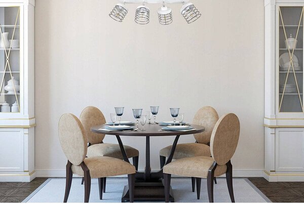 Bodové svítidlo Rosti, 4x drátěné stínítko (výběr ze 2 barev), (možnost polohování), ch